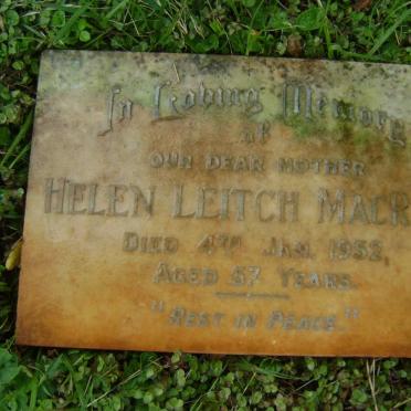 MACRAE Helen Leitch -1952