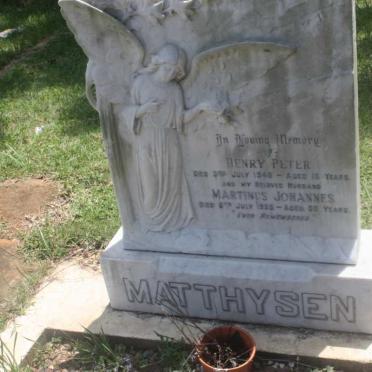 MATTHYSEN Henry Peter -1948 :: MATTHYSEN Martinus Johannes 1955