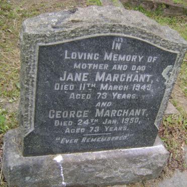 MARCHANT George -1950 &amp; Jane -1949