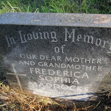 MADDOCKS Frederica Sophia 1880-1970