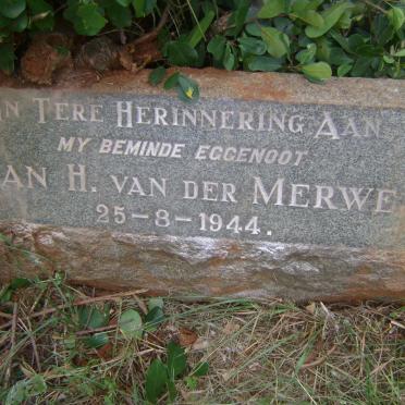 MERWE Jan H., van der -1944
