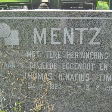MENTZ Thomas Ignatius 1920-1995