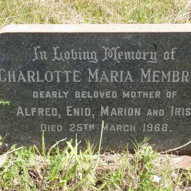 MEMBREY Charlotte Maria -1968