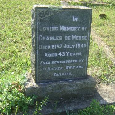 MEUSE Charles, de -1945
