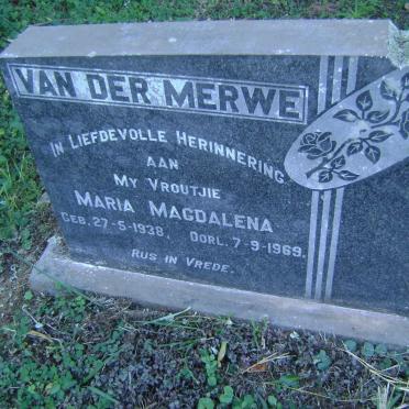 MERWE Maria Magdalena, van der 1938-1969