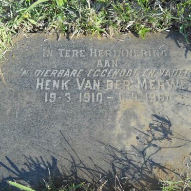 MERWE Henk, van der 1910-1967
