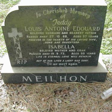 MEILHON Louis Antoine Edouard -1968 &amp; Isabella -1973
