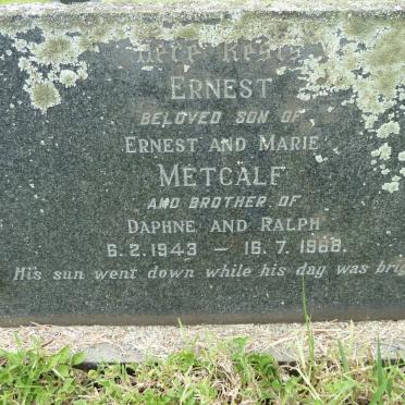 METCALF Ernest 1943-1968