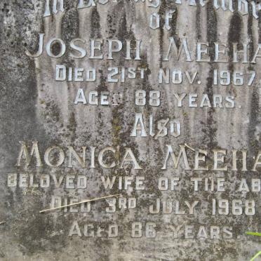 MEEHAN Joseph -1967 &amp; Monica -1968