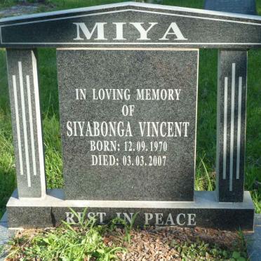 MIYA Siyabonga Vincent 1970-2007