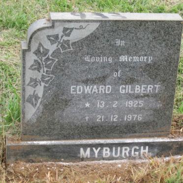 MYBURGH Edward Gilbert 1925-1976