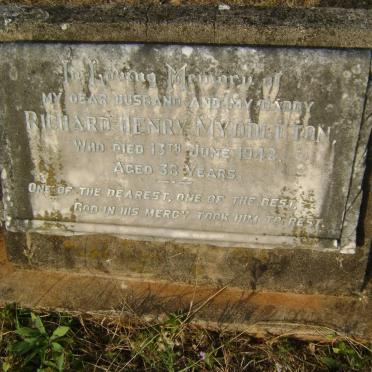 MYDDELTON Richard Henry -1942