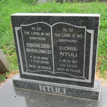 NTULI Ebenezer Bhekumuzi 1926-2008 &amp; Doris 1927-2017