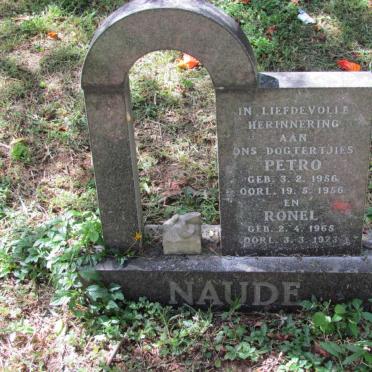 NAUDE Petro 1956-1956 :: NAUDE Ronel 1965-1973