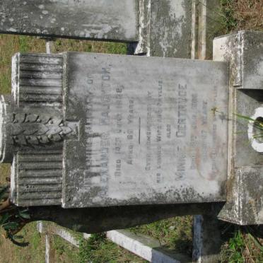NAUGHTON Alexander -1938 &amp; Minnie Gertrude -1966