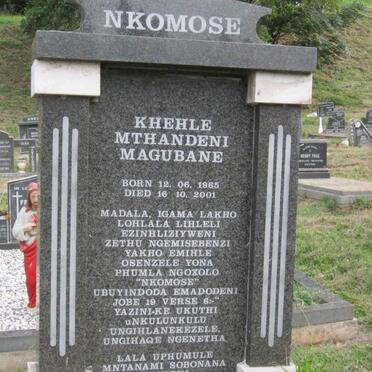 NKOMOSE Khehle Mthandeni Magubane 1965-2001