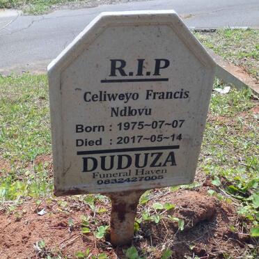 NDLOVU Celiweyo Francis 1975-2017