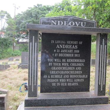 NDLOVU Andreas 1936-2013