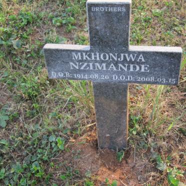 NZIMANDE Mkhonjwa 1914-2008