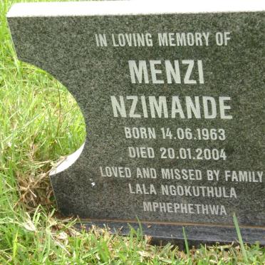 NZIMANDE Menzi 1963-2004