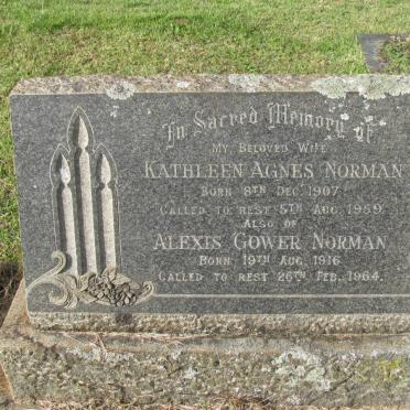 NORMAN Alexis Gower 1916-1964 :: NORMAN Kathleen Agnes 1907-1959