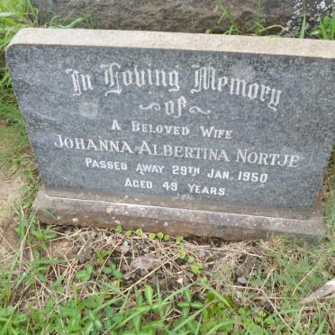 NORTJE Johanna Albertina -1950