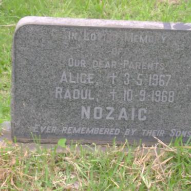 NOZAIC Raoul -1968 &amp; Alice -1967