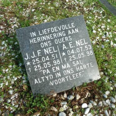 NEL Adriaan M.F. 1921-1981 &amp; Albertha W.S. 1925-1989 :: NEL J.J.F. 1951-1998 &amp; A.E. 1953-1998 