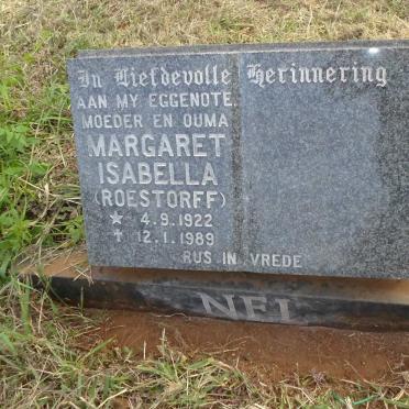 NEL Margaret Isabella nee ROESTORFF 1922-1989