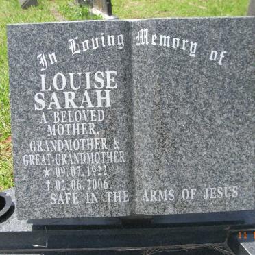 NICHOLLS Louise Sarah 1922-2006