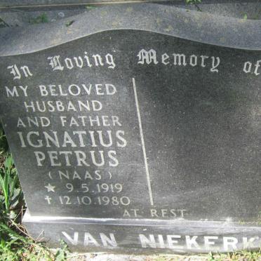 NIEKERK Ignatius Petrus, van 1919-1980