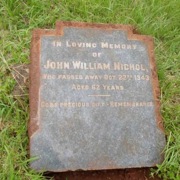 NICHOL John William -1943
