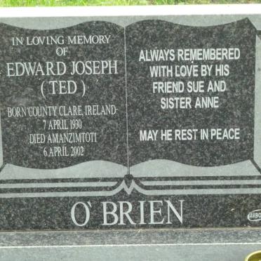 O'BRIEN Edward Joseph 1930-2002