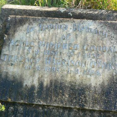 O'BYRNE Terence Harrison 1895-1954 :: GOODALL Agnes Winifred  1857-1932