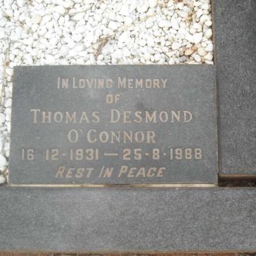 O'CONNOR Thomas Desmond 1931-1988