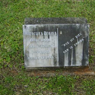 ODENDAAL Dorothea Regina nee WATSON 1878-1950