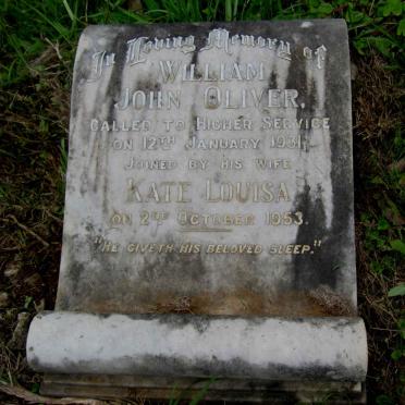 OLIVER William John -1931 &amp; Kate Louisa -1953
