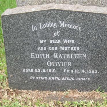 OLIVIER Edith Kathleen 1910-1963