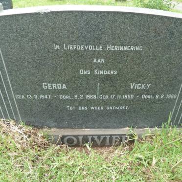 OLIVIER Gerda 1947-1968 :: OLIVIER Vicky 1950-1968