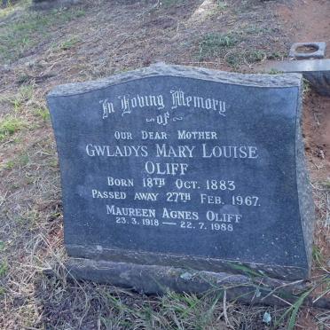 OLIFF Gwladys Mary Louise 1883-1967 :: OLIFF Maureen Agnes 1918-1988