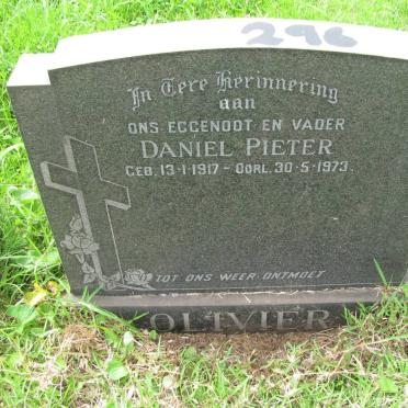 OLIVIER Daniel Pieter 1917-1973