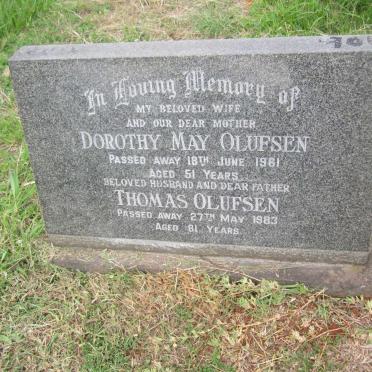 OLUFSEN Thomas -1983 &amp; Dorothy May -1961
