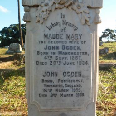 OGDEN John 1865-1959 &amp; Maude Mary 1867-1934