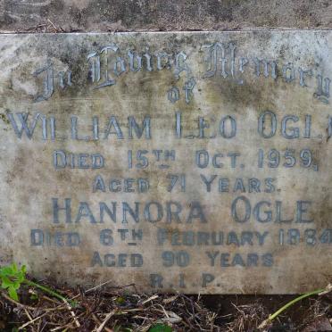 OGLE William Leo -1959 &amp; Hannora -1984