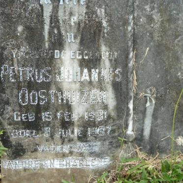 OOSTHUIZEN Petrus Johannes 1931-1967