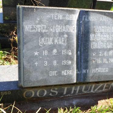 OOSTHUIZEN Wessel Johannes 1910-1991 &amp; Woutrina Margaretha 1915-2000