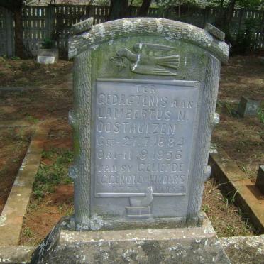 OOSTHUIZEN Lambertus N. 1884-1956