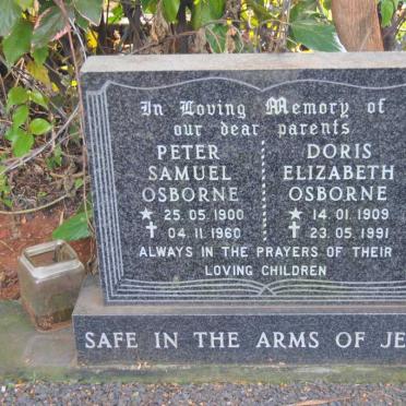 OSBORNE Peter Samuel 1900-1960 &amp; Doris Elizabeth 1909-1991