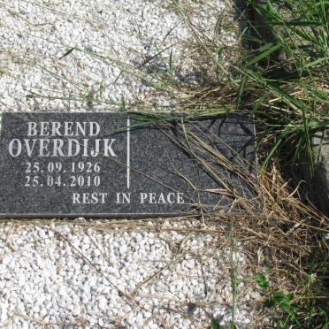 OVERDIJK Berend 1926-2010