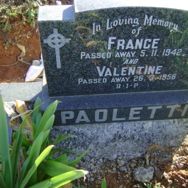 PAOLETTI France -1942 &amp; Valentine -1956